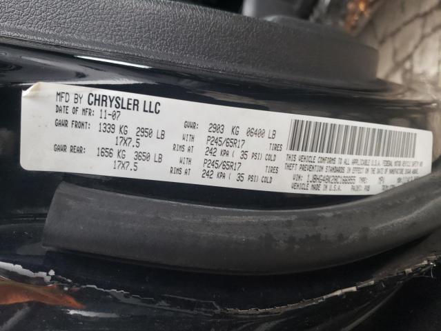 1J8HG48K28C166955 - 2008 JEEP COMMANDER SPORT შავი ფოტო 13