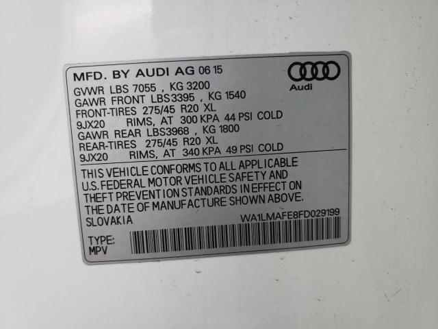 WA1LMAFE8FD029199 - 2015 AUDI Q7 TDI PREMIUM PLUS WHITE photo 12