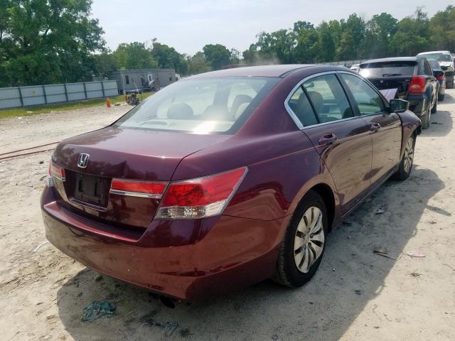 1HGCP2F39CA073390 - 2012 HONDA ACCORD LX  photo 4