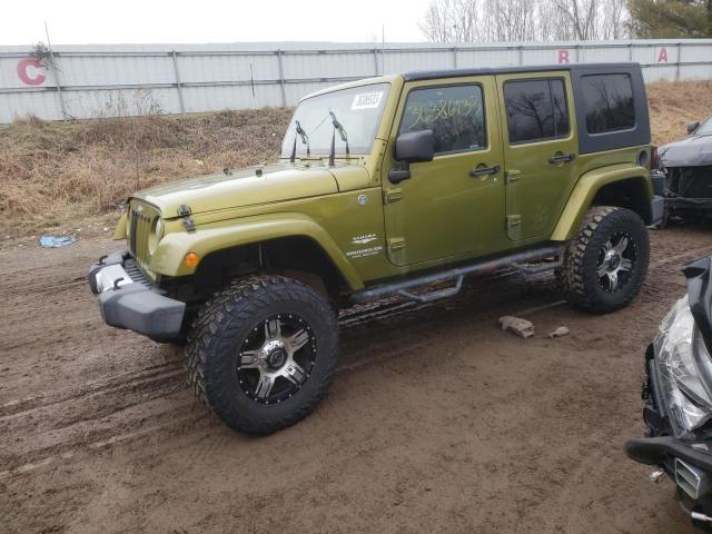 1J4BA5H11AL214179 - 2010 JEEP WRANGLER U SAHARA GREEN photo 1
