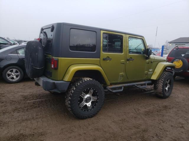 1J4BA5H11AL214179 - 2010 JEEP WRANGLER U SAHARA GREEN photo 3