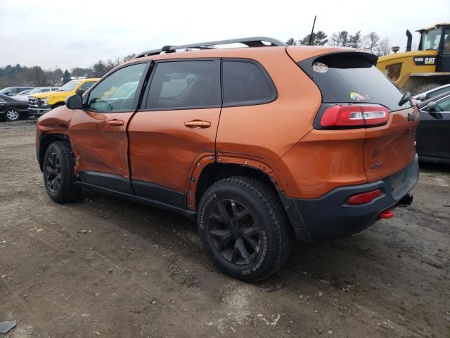 1C4PJMBS7GW124274 - 2016 JEEP CHEROKEE TRAILHAWK ORANGE photo 2