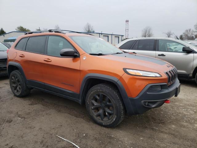 1C4PJMBS7GW124274 - 2016 JEEP CHEROKEE TRAILHAWK ORANGE photo 4