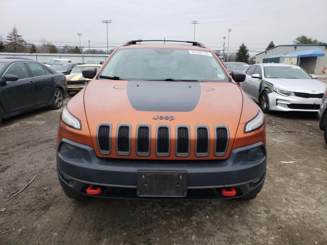 1C4PJMBS7GW124274 - 2016 JEEP CHEROKEE TRAILHAWK ORANGE photo 5