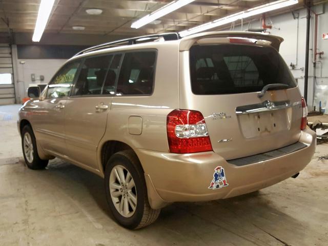 JTEEW21A960029086 - 2006 TOYOTA HIGHLANDER HYBRID  photo 3