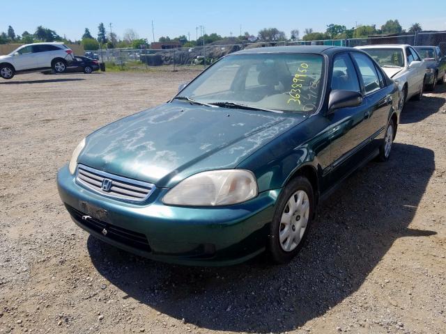 2HGEJ6619YH572053 - 2000 HONDA CIVIC BASE  photo 2