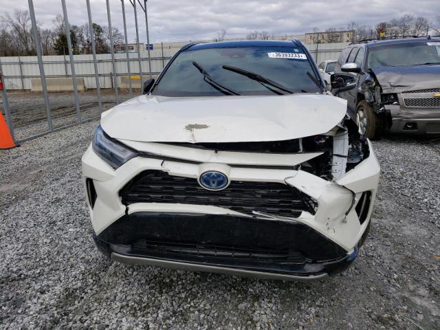 2T3E6RFV4NW031038 - 2022 TOYOTA RAV4 XSE WHITE photo 5