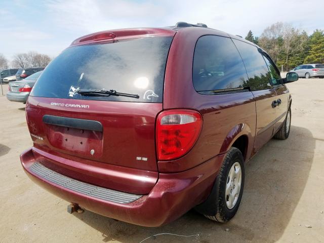 1D4GP24303B185298 - 2003 DODGE GRAND CARAVAN SE  photo 4