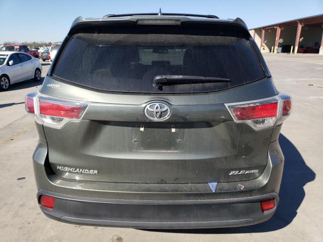 5TDJKRFH6FS105602 - 2015 TOYOTA HIGHLANDER XLE Зелений фото 6