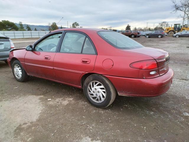 1FALP13P4VW386035 - 1997 FORD ESCORT LX RED photo 2