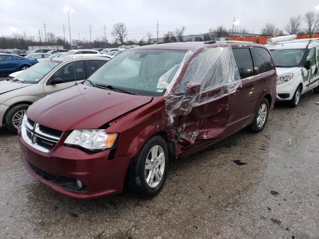 2C4RDGCG5KR761001 - 2019 DODGE GRAND CARA SXT MAROON photo 1