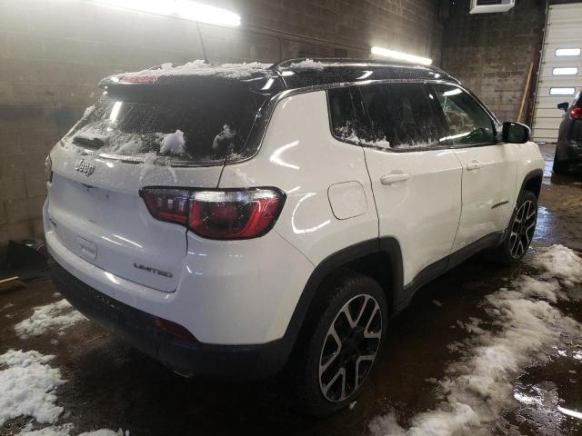 3C4NJDCB8JT400237 - 2018 JEEP COMPASS LIMITED WHITE photo 3