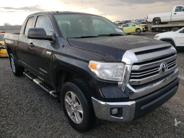 5TFUW5F17HX628377 - 2017 TOYOTA TUNDRA DOUBLE CAB SR/SR5 BLACK photo 4