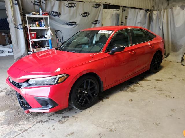 2HGFE2F5XNH555083 - 2022 HONDA CIVIC SPORT Rouge photo 1