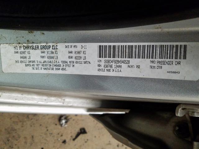 1B3BD4FB2BN546528 - 2011 DODGE AVENGER EXPRESS  照片 10