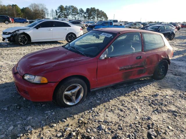 2HGEH235XRH525689 - 1994 HONDA CIVIC CX RED photo 1