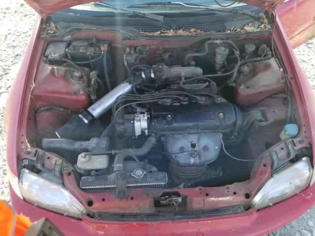 2HGEH235XRH525689 - 1994 HONDA CIVIC CX RED photo 11