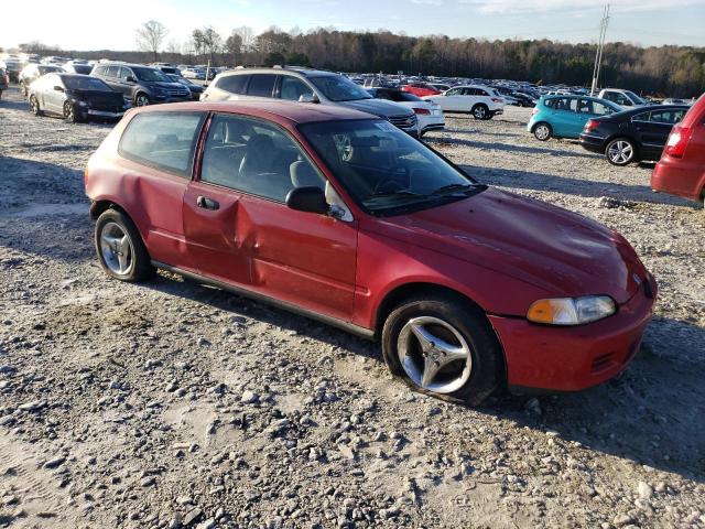 2HGEH235XRH525689 - 1994 HONDA CIVIC CX RED photo 4