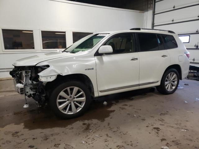 JTEDC3EH9D2013103 - 2013 TOYOTA HIGHLANDER HYBRID LIMITED WHITE photo 1