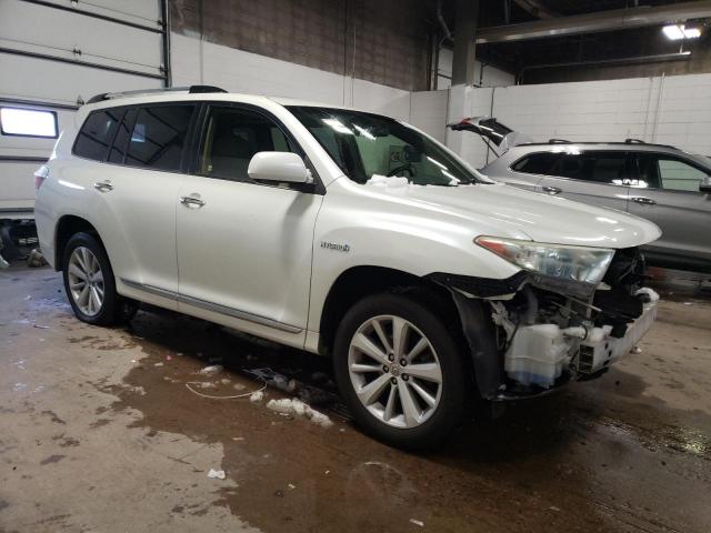 JTEDC3EH9D2013103 - 2013 TOYOTA HIGHLANDER HYBRID LIMITED WHITE photo 4