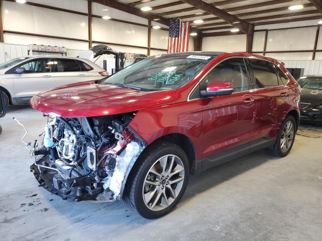 2FMPK3K89JBC18205 - 2018 FORD EDGE TITANIUM BURGUNDY photo 1