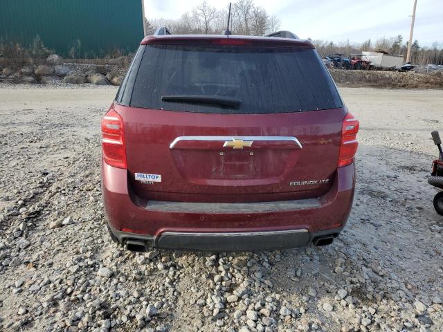 2GNFLGE33G6337428 - 2016 CHEVROLET EQUINOX LTZ RED photo 6