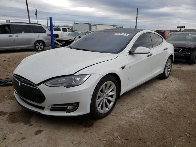 5YJSA1H1XEFP56825 - 2014 TESLA MODEL S Սպիտակ լուսանկար 1