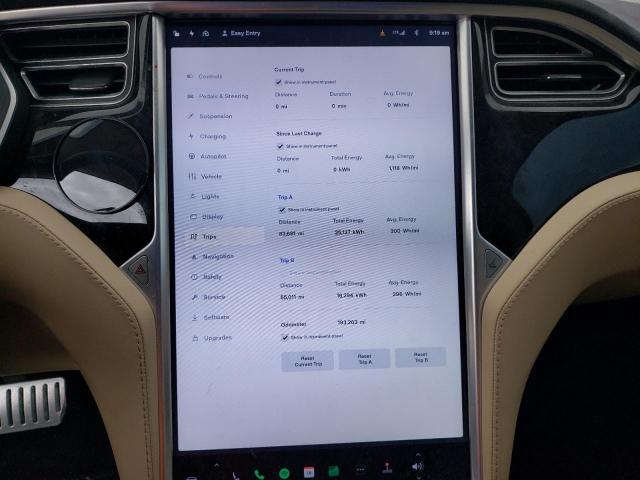 5YJSA1H1XEFP56825 - 2014 TESLA MODEL S Սպիտակ լուսանկար 9