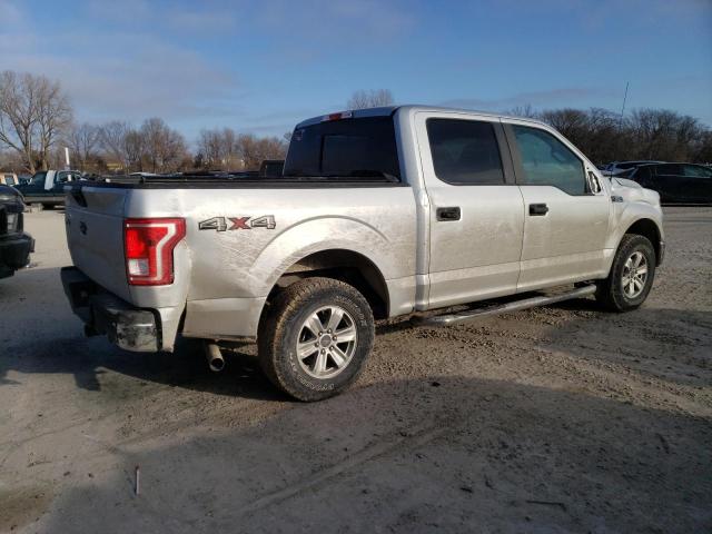 1FTEW1EF1HKD70848 - 2017 FORD F150 SUPER SILVER photo 3