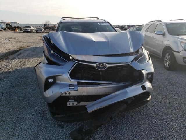 5TDGBRCH5MS524519 - 2021 TOYOTA HIGHLANDER HYBRID XLE SILVER photo 5