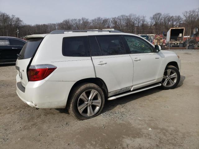 JTEDS43A582055773 - 2008 TOYOTA HIGHLANDER SPORT WHITE photo 3