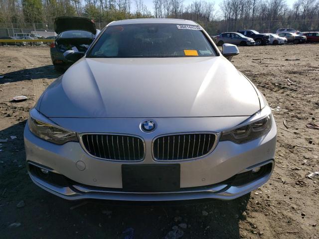 WBA4J3C5XJBG91003 - 2018 BMW 430XI GRAN COUPE SILVER photo 5