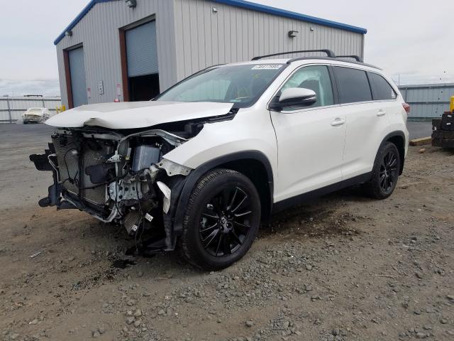 5TDJZRFH4KS921553 - 2019 TOYOTA HIGHLANDER SE  photo 2