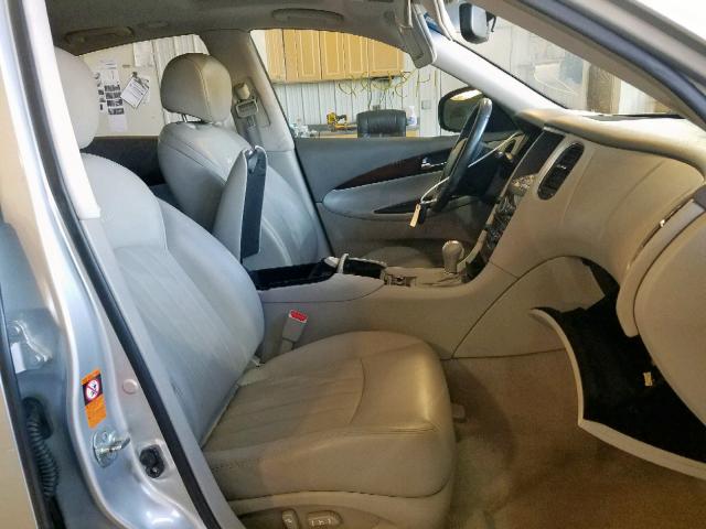 JNKAJ09F38M357779 - 2008 INFINITI EX35 BASE ვერცხლისფერი ფოტო 5