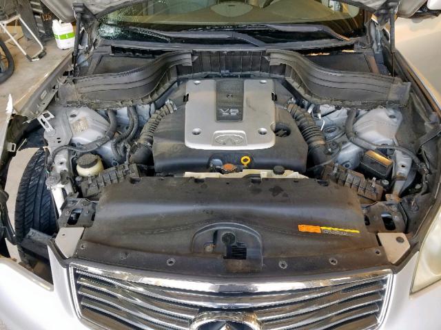 JNKAJ09F38M357779 - 2008 INFINITI EX35 BASE SILVER photo 7