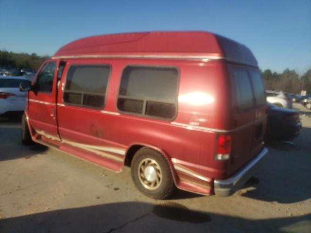 1FDRE14W5YHA92146 - 2000 FORD ECONOLINE E150 VAN MAROON photo 2