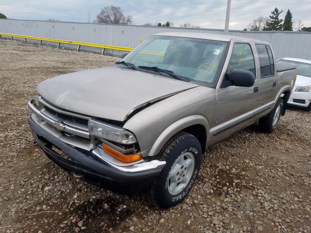 1GCDT13W72K168949 - 2002 CHEVROLET S TRUCK S10  photo 2