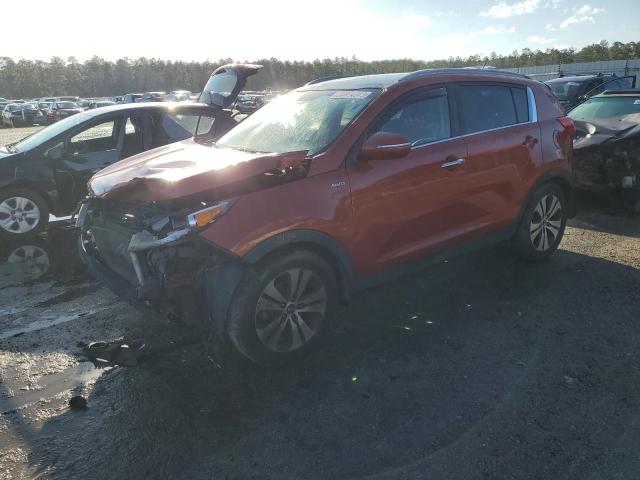 KNDPCCA20B7163751 - 2011 KIA SPORTAGE EX ORANGE photo 1