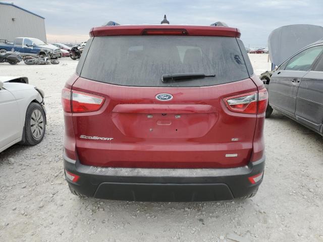 MAJ3S2GE7KC262898 - 2019 FORD ECOSPORT SE RED photo 6