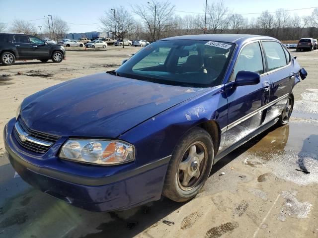 2G1WF52E159382639 - 2005 CHEVROLET IMPALA BLUE photo 1