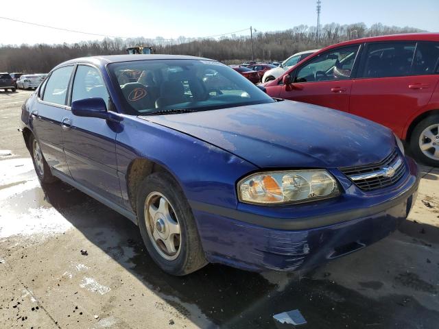 2G1WF52E159382639 - 2005 CHEVROLET IMPALA BLUE photo 4