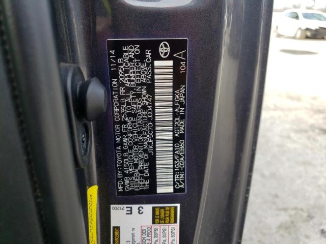 JTKJF5C70FJ004747 - 2015 TOYOTA SCION TC ნაცრისფერი ფოტო 12