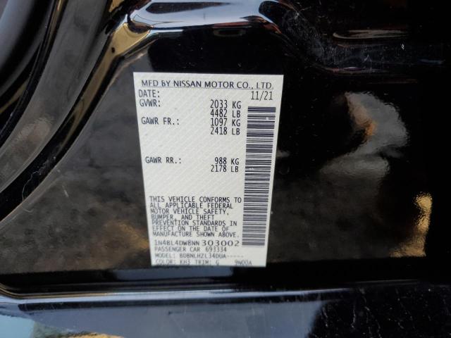 1N4BL4DW8NN303002 - 2022 NISSAN ALTIMA SV BLACK photo 12