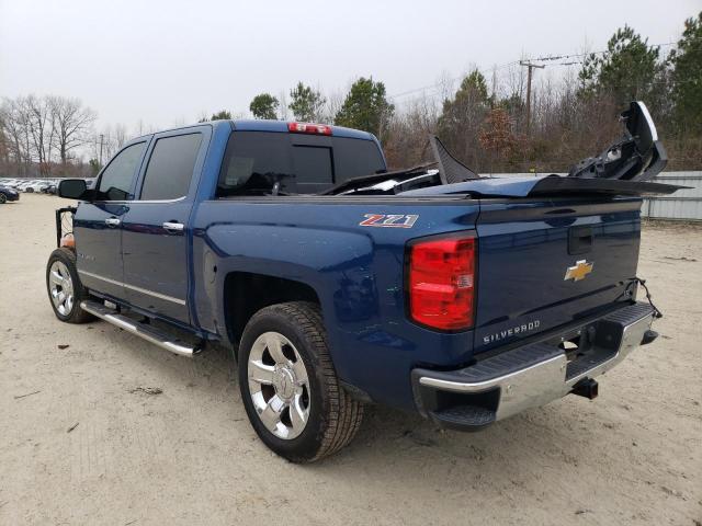 3GCPCSEJ8FG416658 - 2015 CHEVROLET SILVERADO C1500 LTZ BLUE photo 2