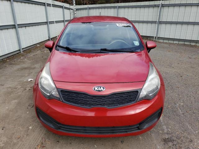 KNADM4A33F6515275 - 2015 KIA RIO LX RED photo 5