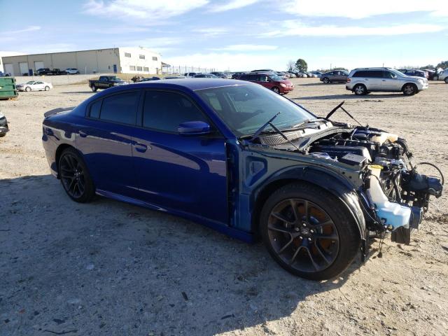 2C3CDXGJ4MH557024 - 2021 DODGE CHARGER SCAT PACK BLUE photo 4