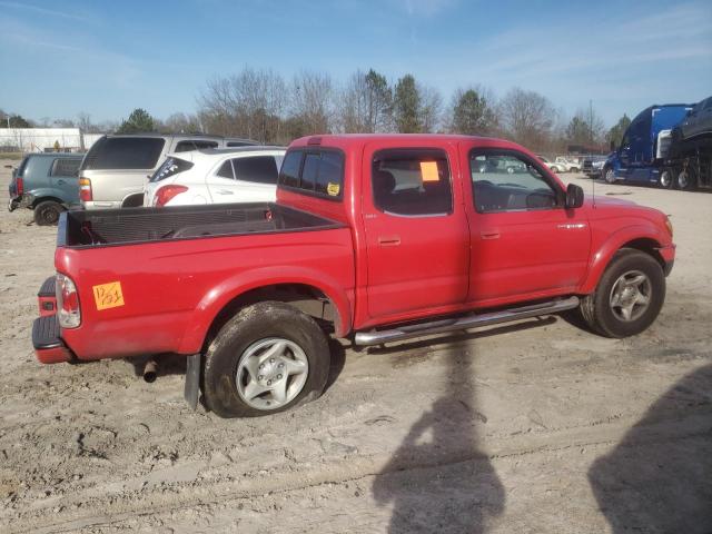 5TEGM92N12Z060792 - 2002 TOYOTA TACOMA DOUBLE CAB PRERUNNER RED photo 3