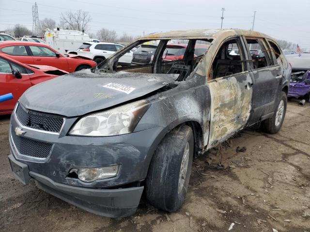 1GNKVFED1CJ354737 - 2012 CHEVROLET TRAVERSE LS GRAY photo 1