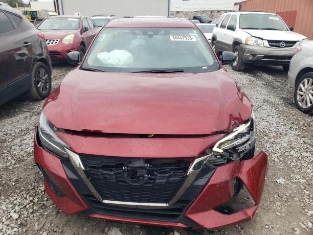 3N1AB8DV8NY257152 - 2022 NISSAN SENTRA SR RED photo 5