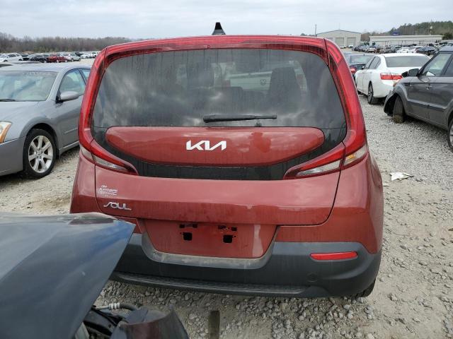 KNDJ23AU8N7829933 - 2022 KIA SOUL LX RED photo 6